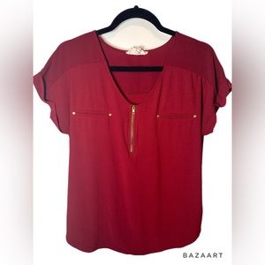 Sweet Wanderer Red Blouse
